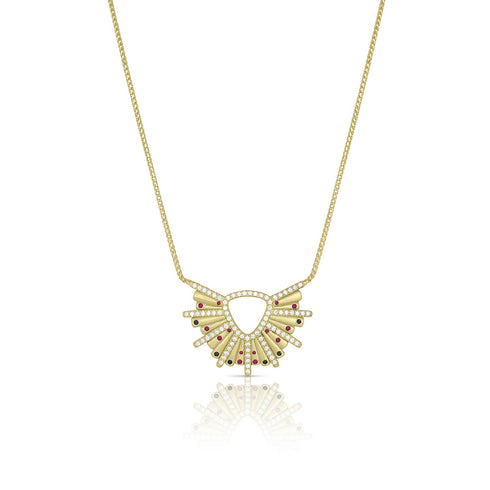 with rubies and white and black diamonds <span class='visuallyhidden'>Contact the Beverly Hills store at 323-404-2959 or through this website for shopping assistance.</span>